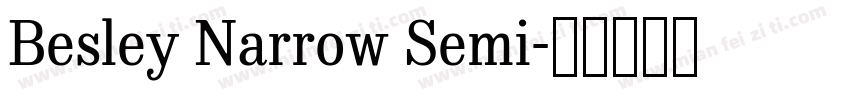 Besley Narrow Semi字体转换